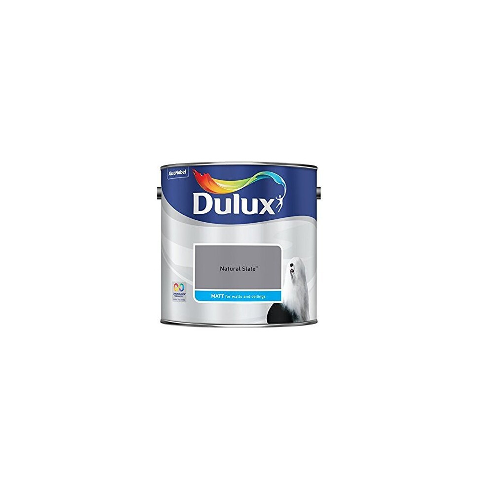 Dulux 500006 Du Matt Paint, 2.5 L - Natural Slate
