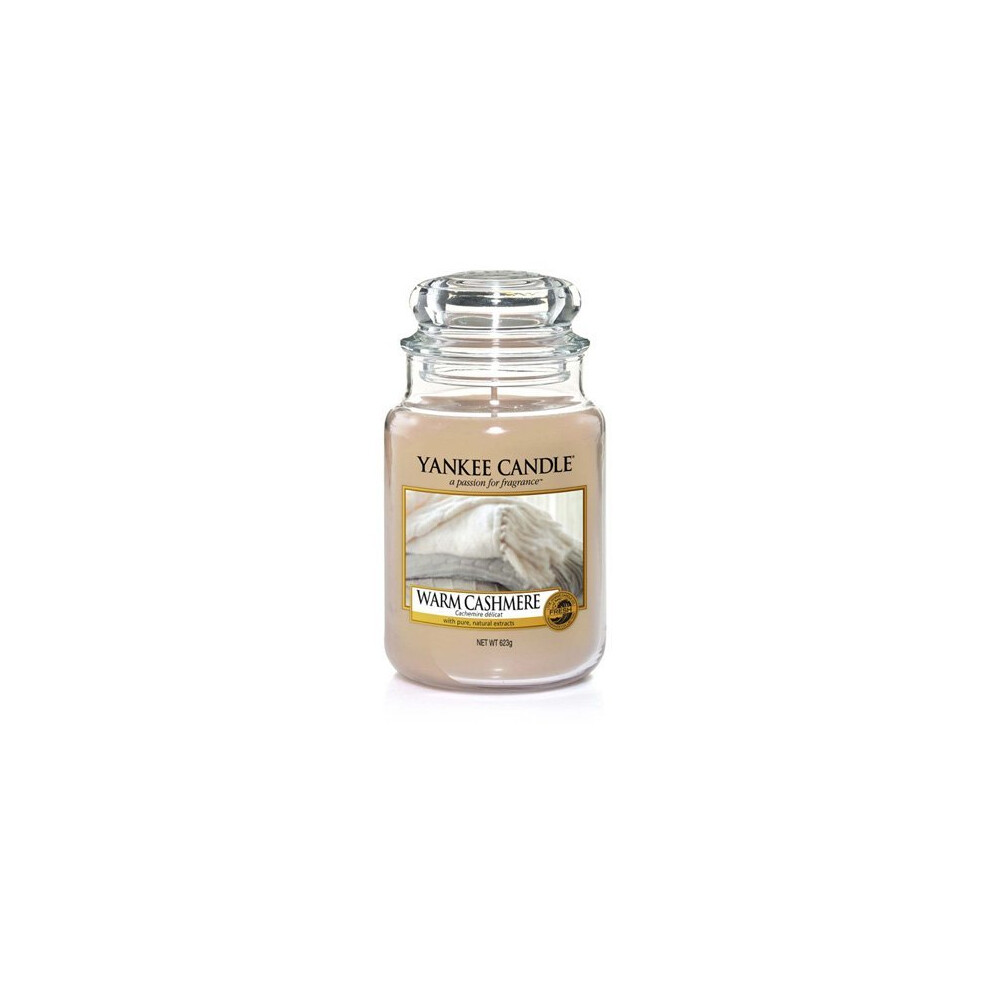 Yankee Candle Large Jar Candle, Warm Cashmere, Beige, 9.9 x 9.9 x 16.8 cm