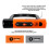 Kryptonite Kryptonite Evolution Lock with Flex Frame U-Bracket - Orange, Standard Shackle 4