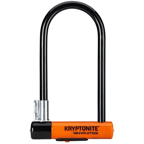 Kryptonite Kryptonite Evolution Lock with Flex Frame U-Bracket - Orange, Standard Shackle 1