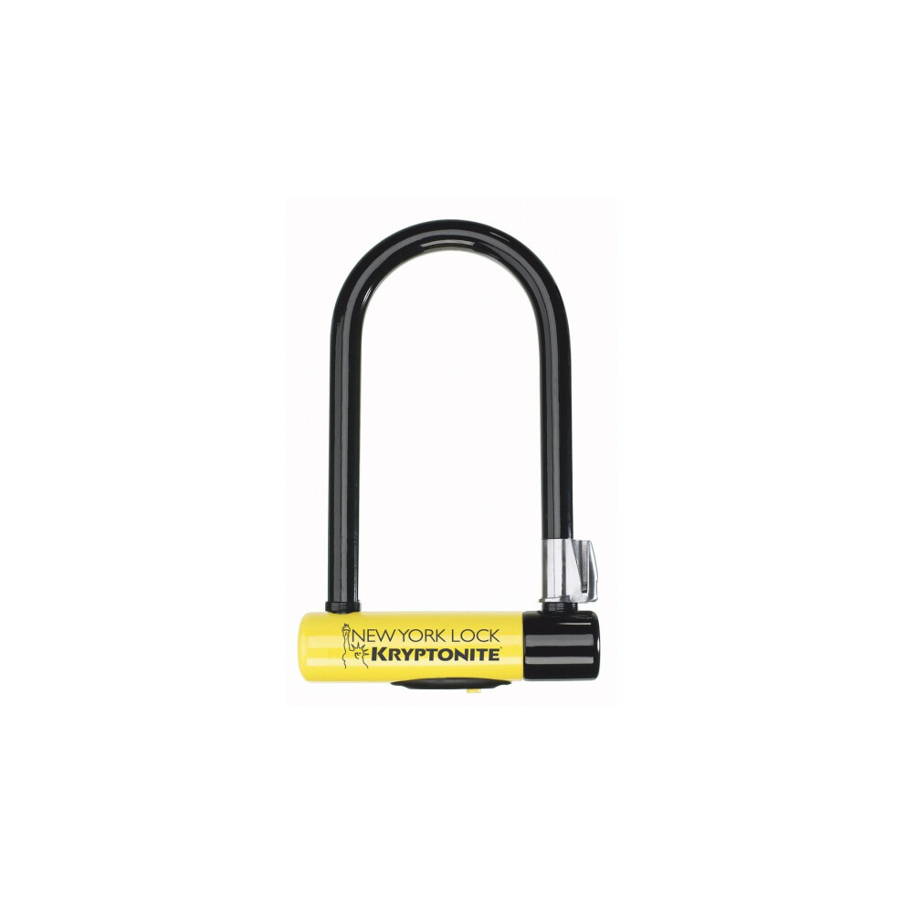 Kryptonite New York Standard Lock With Flex Frame U-Bracket - Standard Shackle Yellow