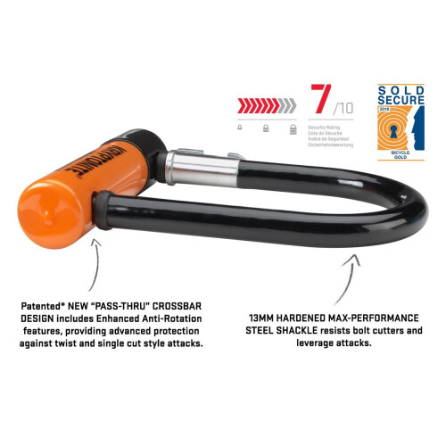 Kryptonite Kryptonite Evolution Mini-5 U-lock - Black/Orange 2