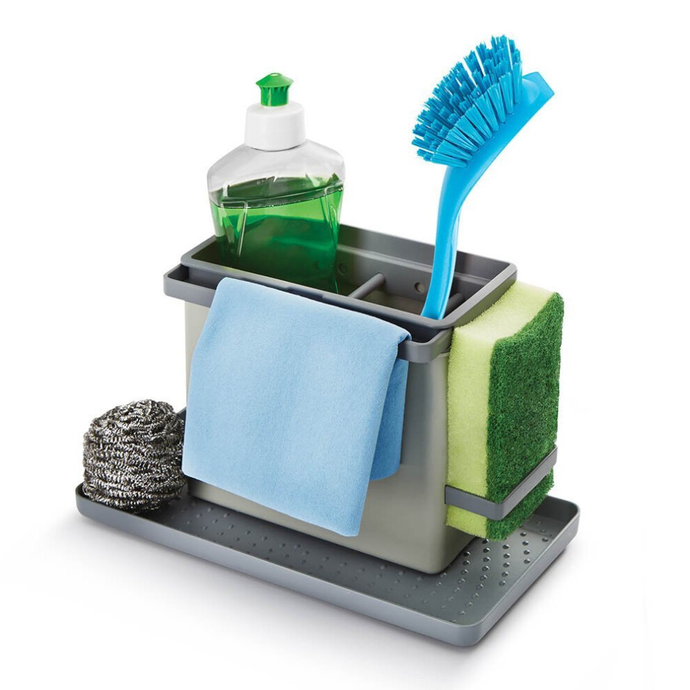Metaltex Kitchen Sink Organiser "Tidy-Tex" Rinse Storage Rack Utensil Holder-image-OPC-PP7X75-NEW