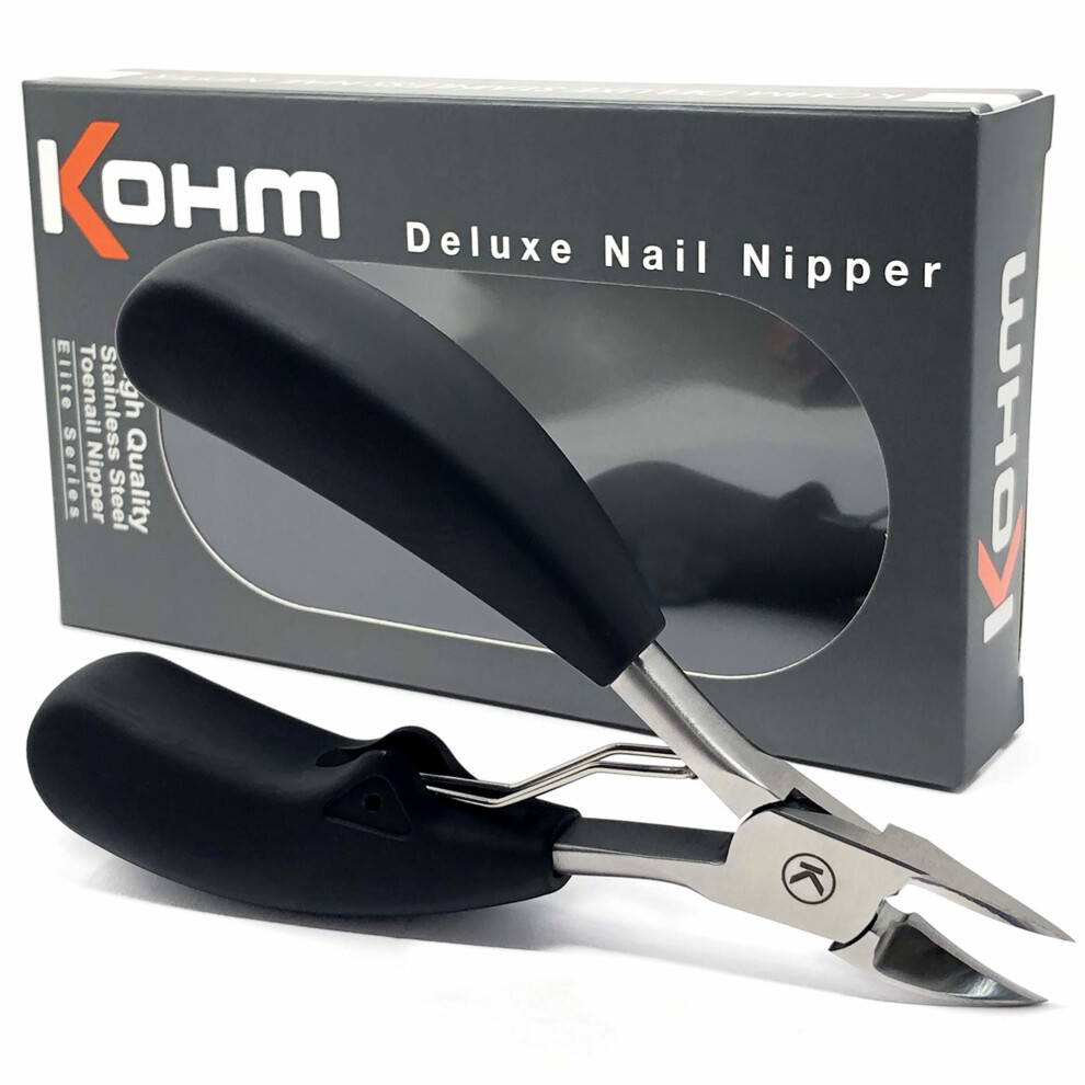 Kohm WHS-800 Toenail Clipper for Thick Nails, Heavy Duty, Easy Grip Handle
