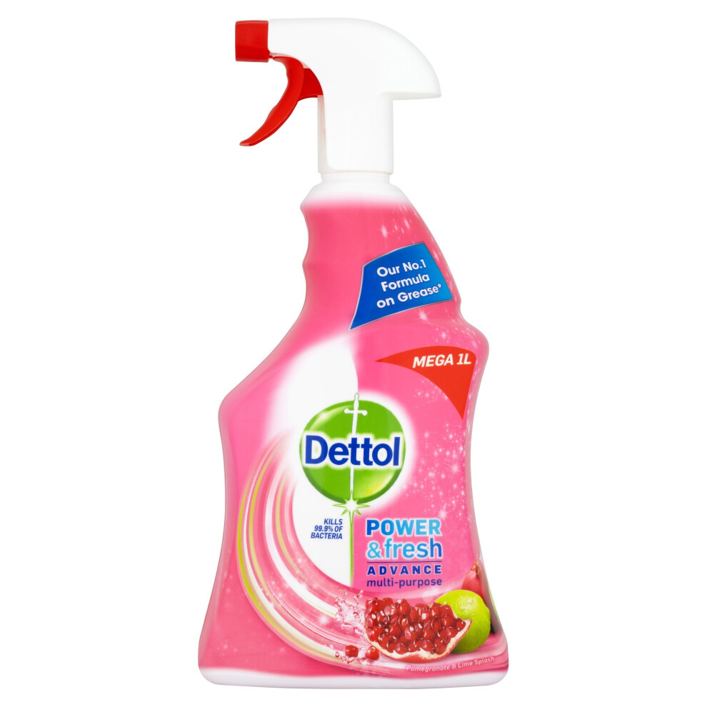 Dettol Power and Fresh Pomegranate Multi-Purpose Cleaner, 1 Litre