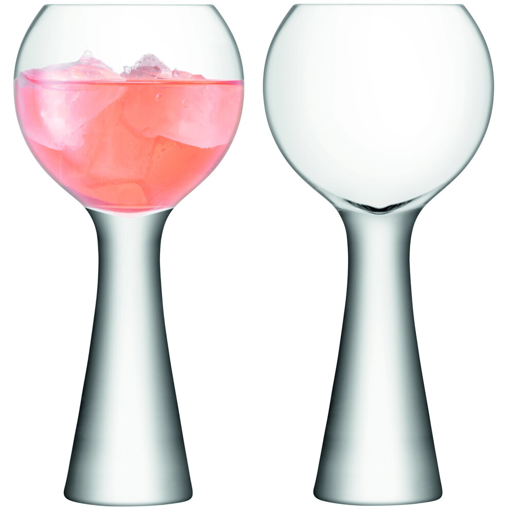 LSA International Moya Balloon Glass, Clear, 550 ml, Set of 2