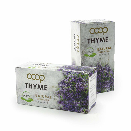 80 Tea Bags Bio Wild Thyme Herb (100%) 4 Boxes 2g Bags