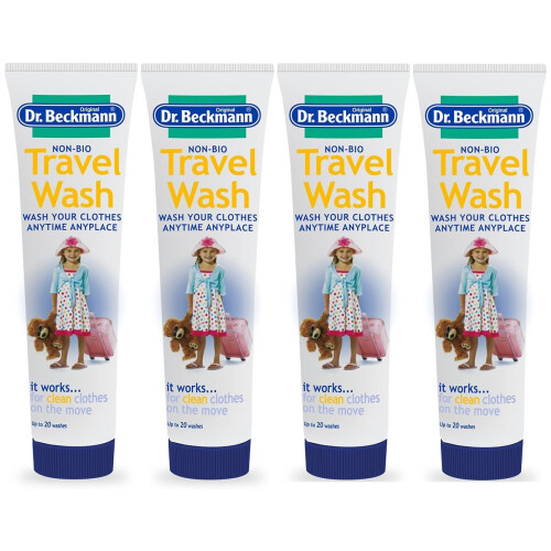 Dr Beckmann 4x Dr. Beckmann Non-Bio Travel Wash 100ml