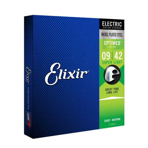 Elixir 19002 Electric Nickel Plated Steel Strings With Optiweb Coating 2