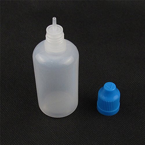 30ml Empty Plastic Eye Dripper Liquid Water Squeezable Dropper Bottle with Blue Cap Pack of 10 1