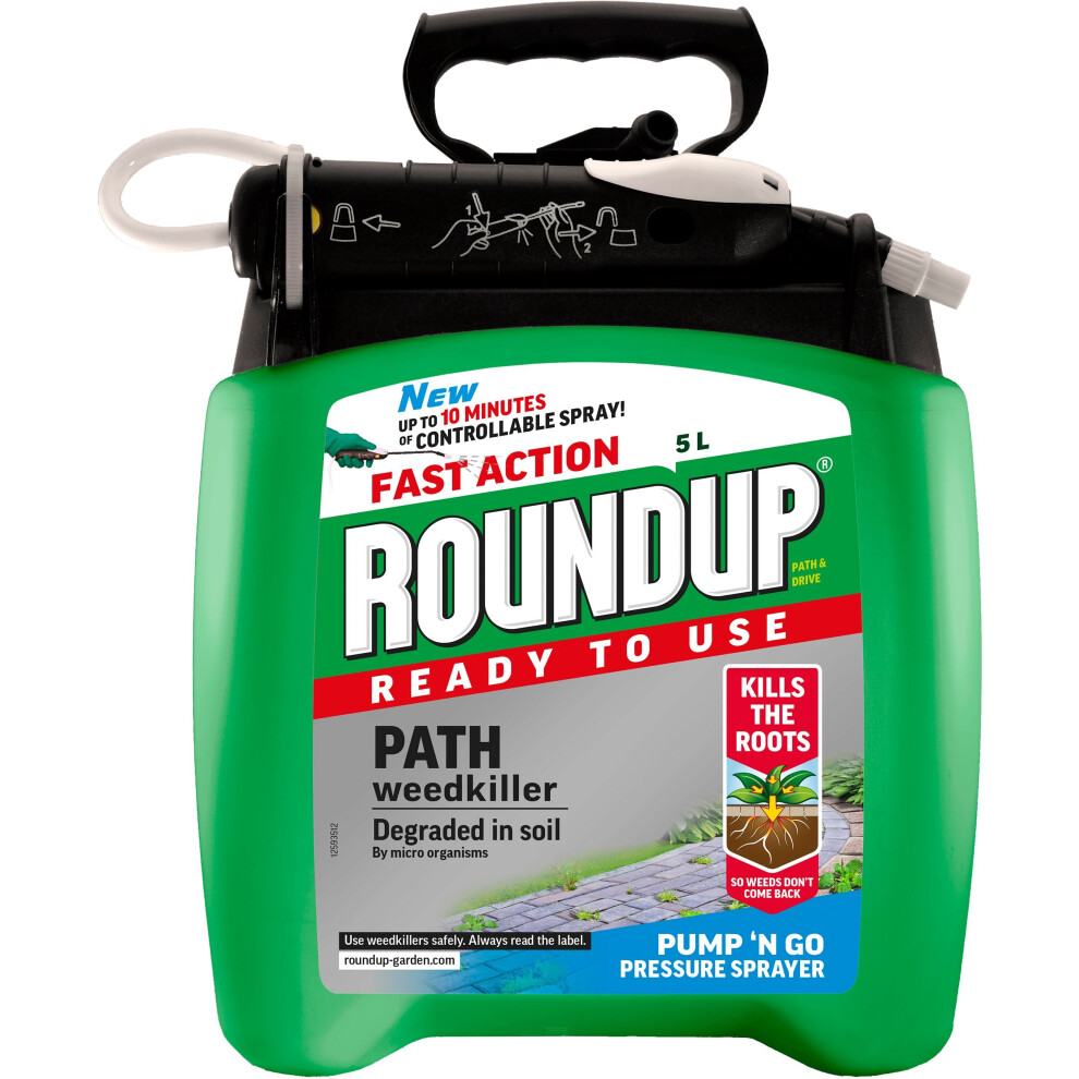 Roundup Ready to Use Path Weedkiller 5L Pump