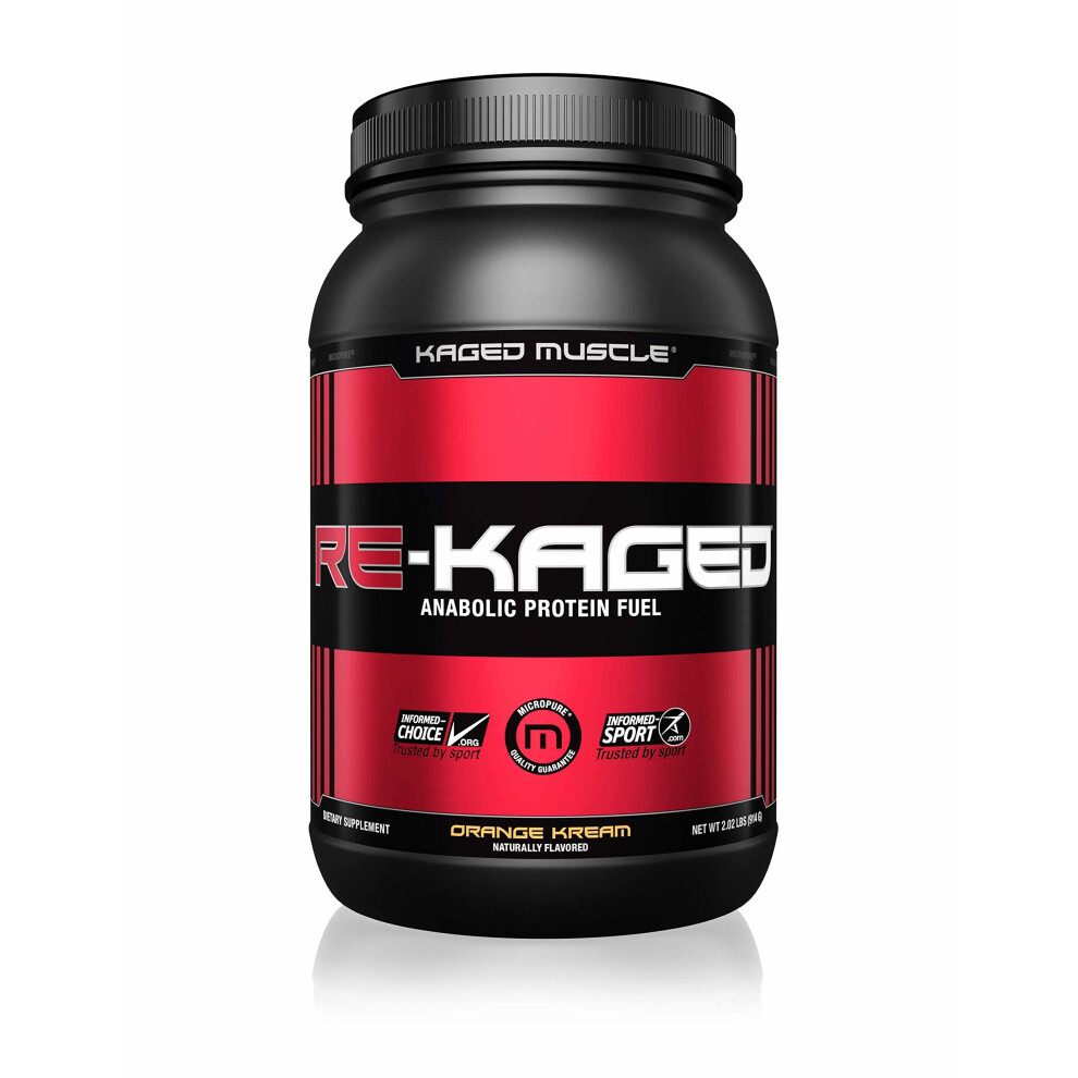 Kaged Muscle Post Workout Protein Powder, Orange Kream, Pack of 20 Servings