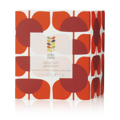 Orla Kiely Orla Kiely Geranium Scented Candle, Red 2