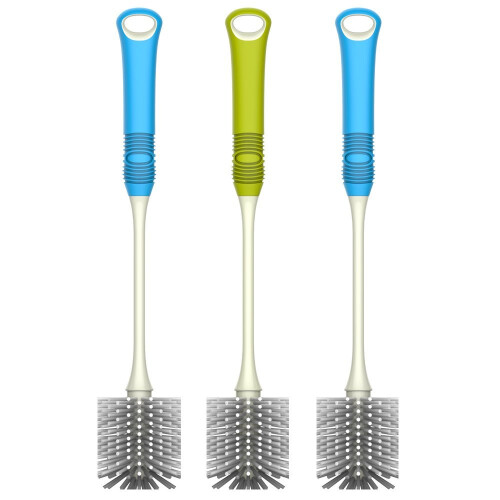 MR. SIGA Long Handle Bottle Brush - Set of 3