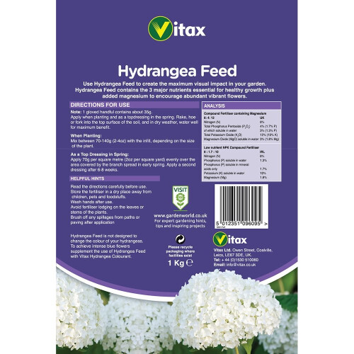 Vitax Vitax Hydrangea Feed 1KG 1