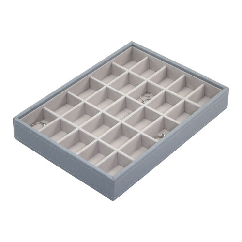 Stackers Dusky Blue Classic 25 section Jewellery Box