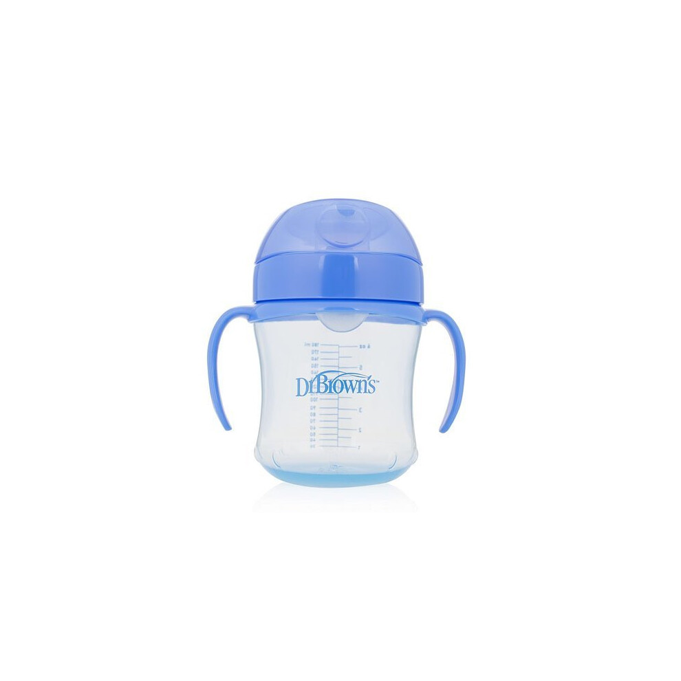 Dr Brown's Soft Spout Toddler Cup with Handles, Blue