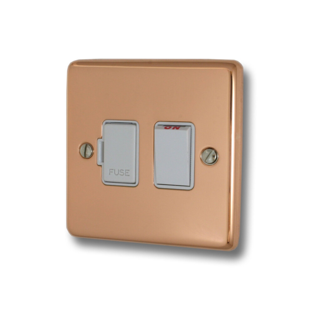 Contour Copper Switched Fused Spur (White Switch) - Cbc57w 5055792918908
