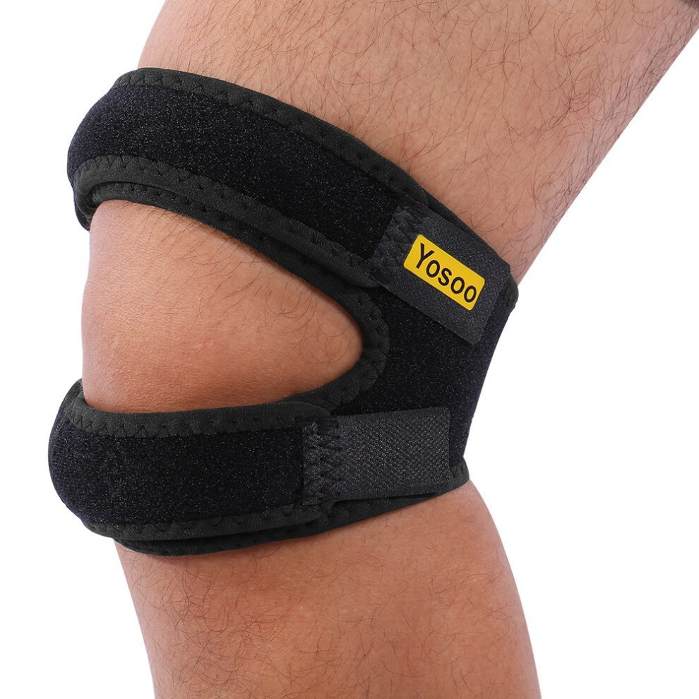 Knee Patella Strap Support for Runners and Jumpers,Yosoo Adjustable Knee Band Brace for Running, Jumping,Basketball,Outdoor Sports or Knee Pain Relief