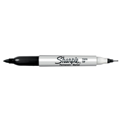 Sharpie Sharpie 1985877 Permanent Marker, Twin Tip - Black 2