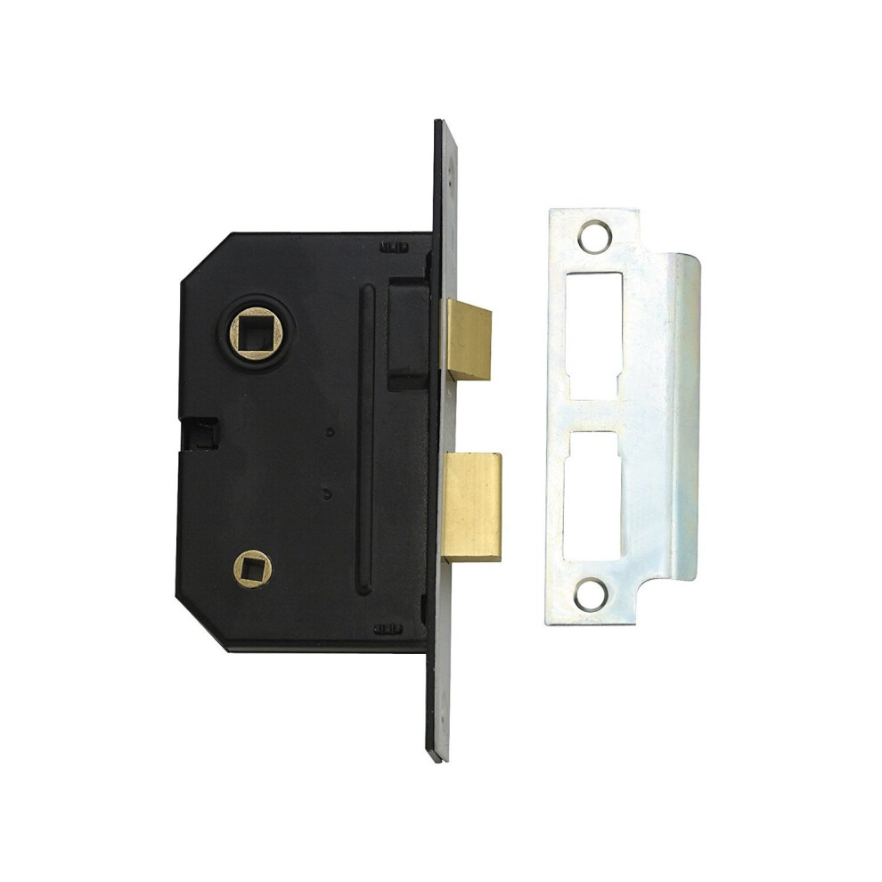 Yale Essentials High Quality Bathroom Privacy Lock, 2.5 inch/64mm Mortice Toilet/Restroom Door Sashlock with Easy Fitting Template and...