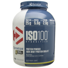 Dymatize Whey Protein Hydrolysat and Isolat. Premium Eiweisspulver. Protein Shake / 2,2 kg Birthday Cake