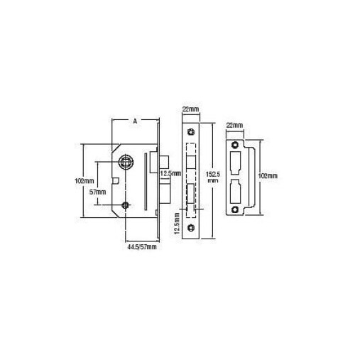 Yale Essentials High Quality Bathroom Privacy Lock, 2.5 inch/64mm ...