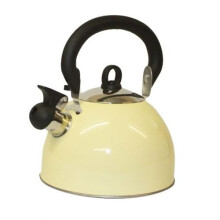 Prima 2.5L Stainless Steel Whistling Kettle in Cream 11124C by Prima Kitchen