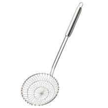 Best Utensils Asian Kitchen Stainless Steel Spider Strainer Professional Wire Skimmer with Spiral Mesh (DIA. 13CM)