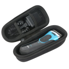 Khanka Hard Case Carrying Travel Bag for Braun Series 3 3080 3040 3000 Men's Electric Foil Shaver Wet and Dry Rechargeable and Cordless Razor