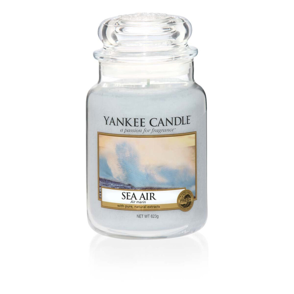 Yankee Candle Sea Air Jar Candle, Blue, Large