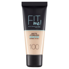 Maybelline Fit Me Matte & Poreless Foundation 100 Warm Ivory 30ml
