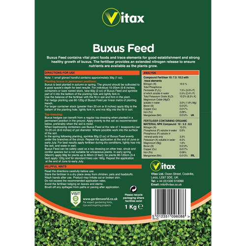 Vitax Vitax Buxus Feed 1KG 1