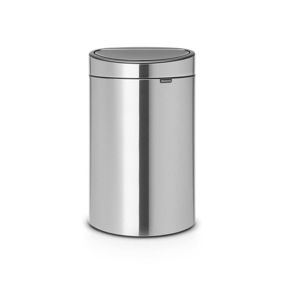 Brabantia Touch Bin with Plastic Inner Bucket, 40 L - Matt Steel Fingerprint Proof