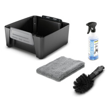 Kit KARCHER para bicicleta - Acessório associado ao limpador móvel OC3 - Pano de microfibra, uma escova universal e um detergente para bicicleta