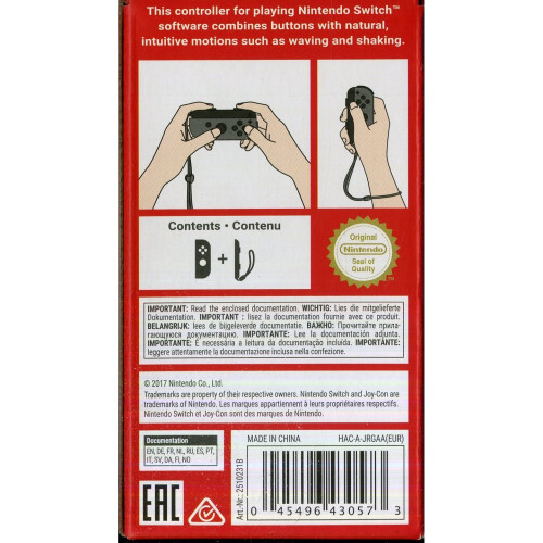 Refurbished Nintendo Nintendo Switch Joy-Con Controller Rechts - Grau 2