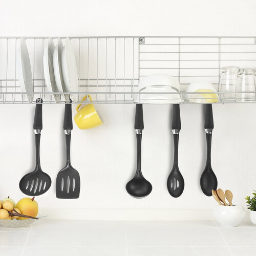 Morphy Richards Morphy Richards 970040 Equip 5pc Pan Set With 9pc Kitchen Tools – Black 2