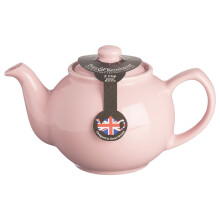 Price and Kensington Pastel Pink Fine Stoneware Traditional 2 Cup Teapot, 22 x 14 x 14 cm