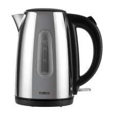 Tower T10015P Infinity Rapid Boil Jug Kettle, 3000 W, 1.7 Litre, Stainless Steel