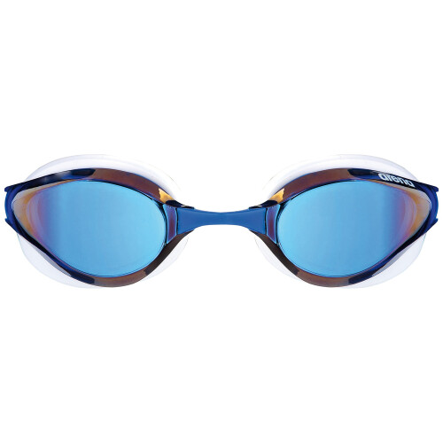 Arena Arena Unisex Competition Python Mirror Swimming Goggles, Unisex, Unisex Wettkampf Schwimmbrille Python Mirror, blue mirror/White, One Size 2