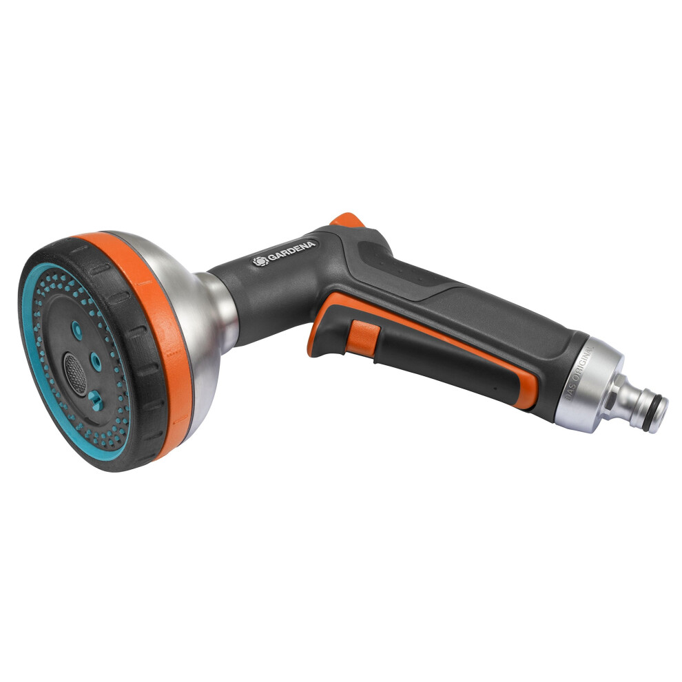 GARDENA Premium Multi Sprayer: Garden sprayer for watering and cleaning, five spray patterns, filter, lock, robust, frost protection (18317-20)