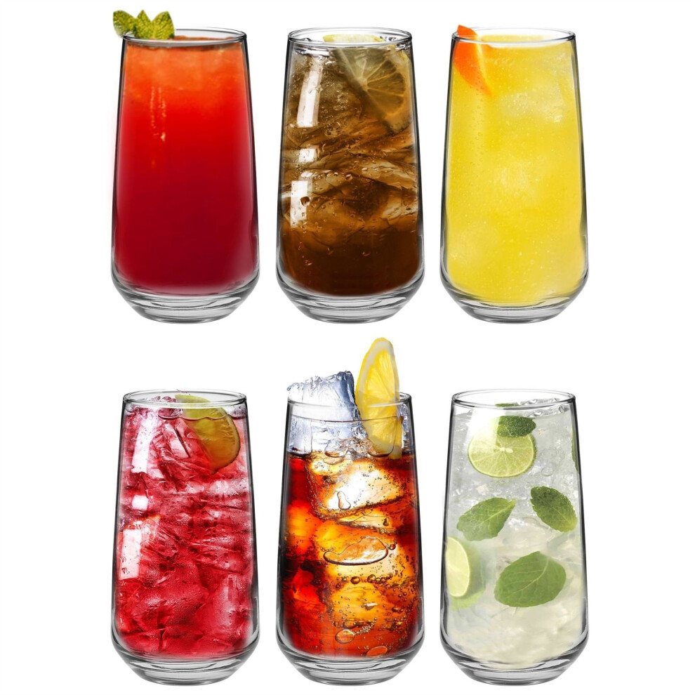 Tallo Highball Glasses - 480ml - Clear - Pack Of 6