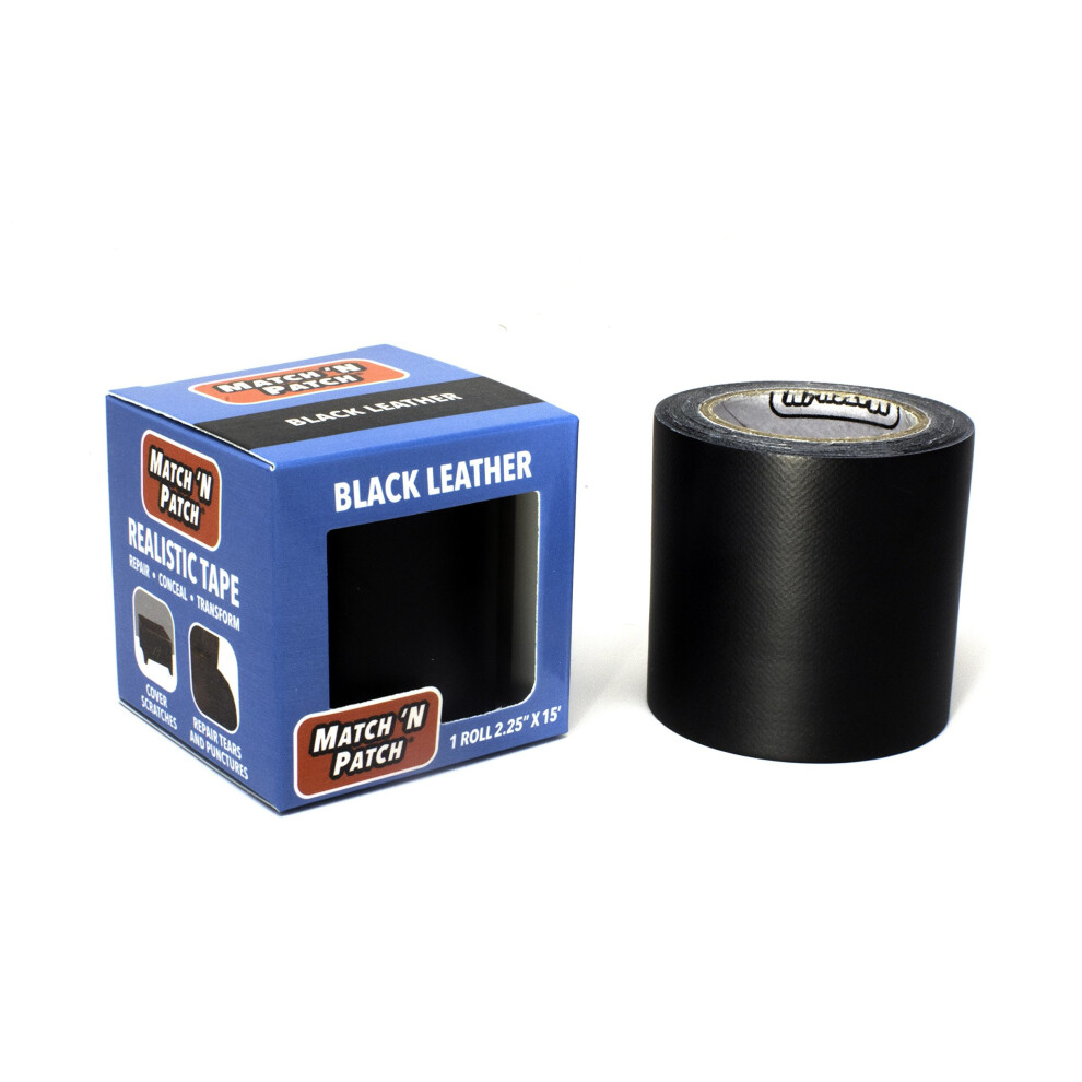 Match N Patch Realistic Black Leather Repair Tape