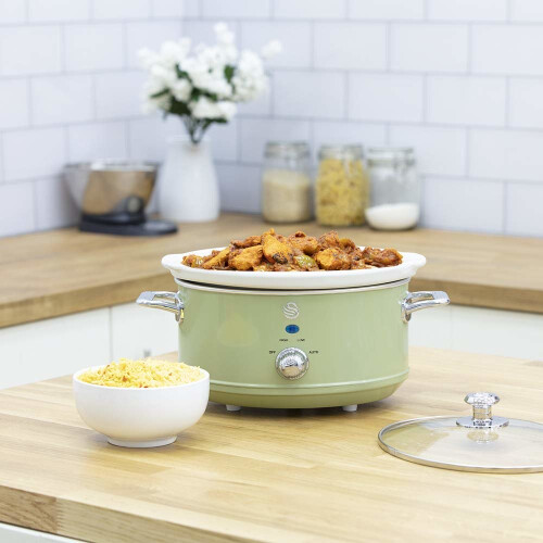 Swan Swan SF17021GN 3.5 Litre Retro Slow Cooker 2