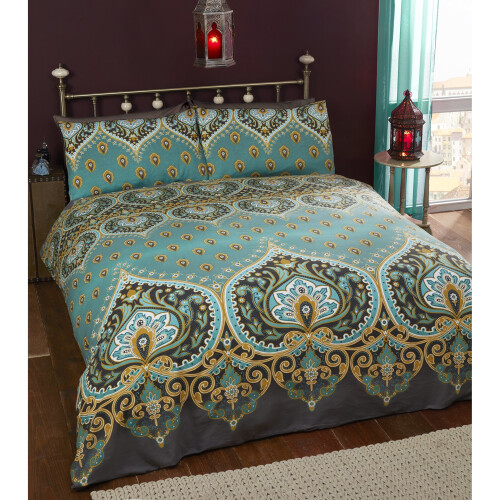 Rapport Asha Duvet Set, Emerald, King