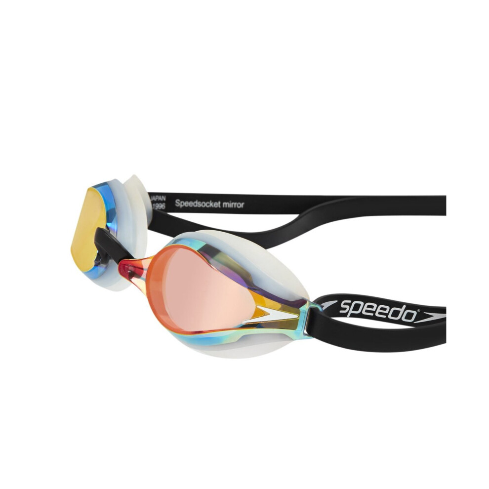 Speedo Unisex Adult Fastskin Speedsocket 2 Mirror Goggles, White/Mirror, One Size