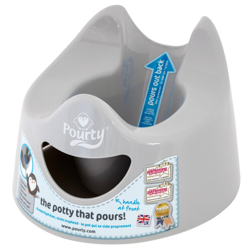 Pourty Easy-to-Pour Potty (Penguin Grey)