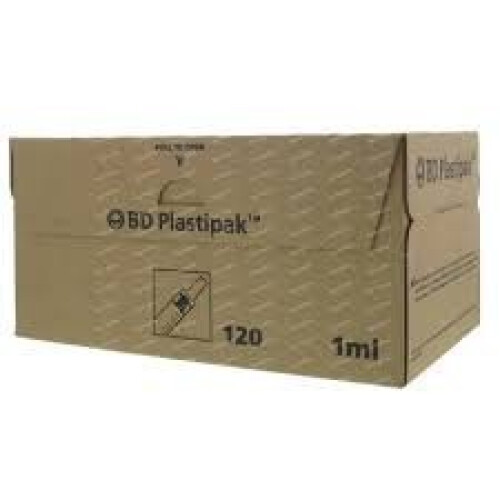 1ML BD PLASTIPAK SYRINGE 303172 PACK 120