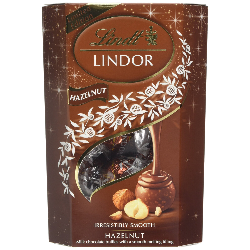 Lindt Lindor Hazelnut Cornet 200 g (Pack of 2)