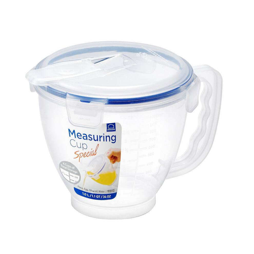 Lock-&-Lock Lock & Lock Measuring Jug - Clear, 1 L Large